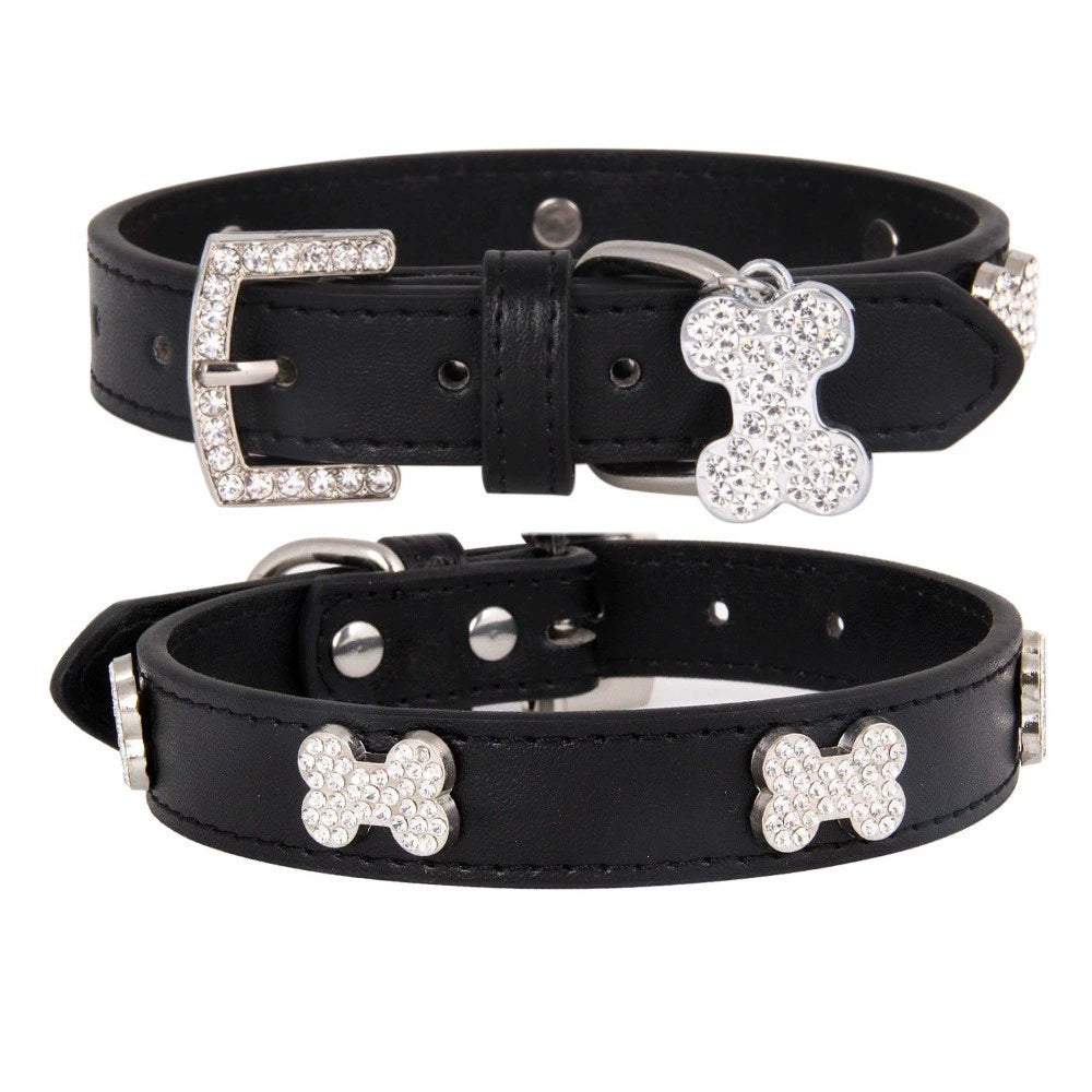 Ins Wind Black Cat Collar Daily Necessities Bones