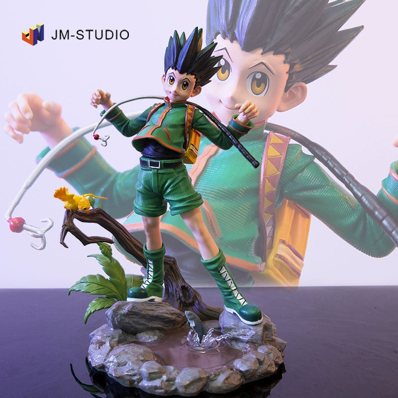 Full Time Hunter Series GK BM Hunter Killua Xiaojie Scene Garage Kit Statue Ornament Model