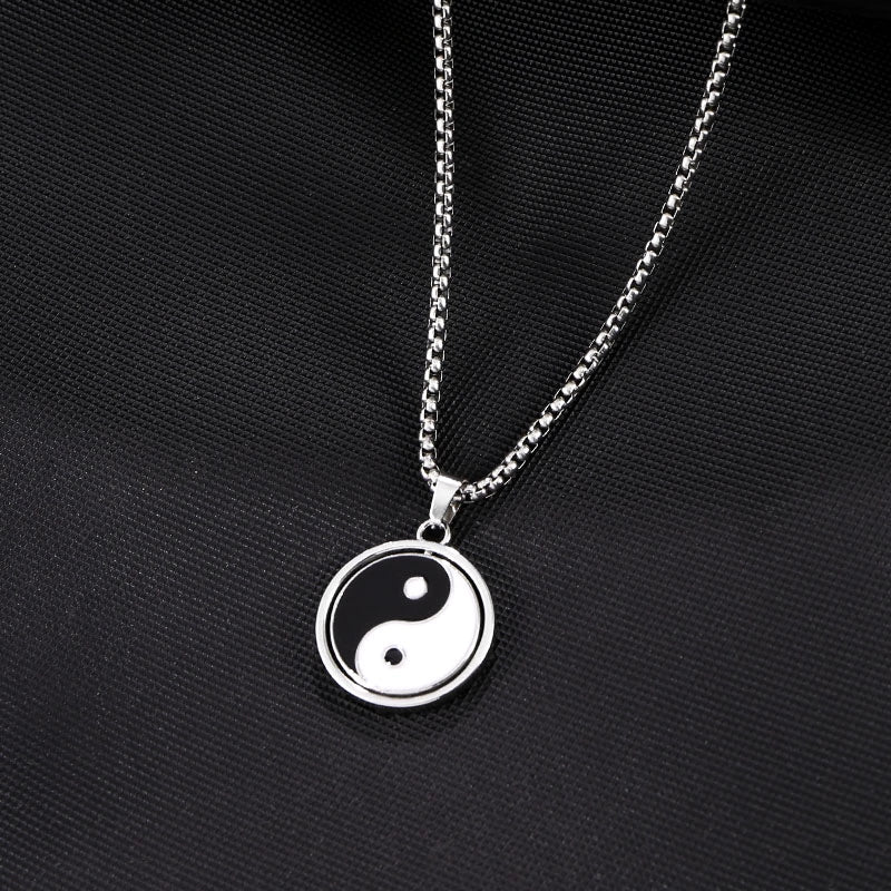 Easiest for Match Disco Jumping Stylish Men's Necklace Pendant Ins Hip Hop Titanium Steel Pendant Sweatshirt Chain Female Fashion Accessories/Ornaments