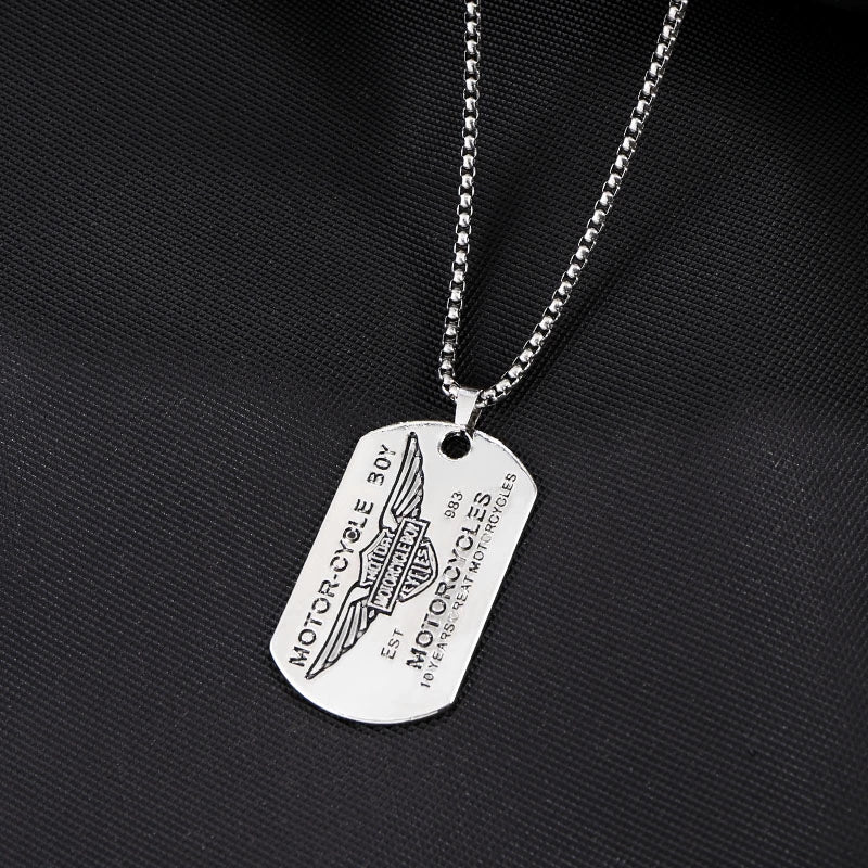 Easiest for Match Disco Jumping Stylish Men's Necklace Pendant Ins Hip Hop Titanium Steel Pendant Sweatshirt Chain Female Fashion Accessories/Ornaments