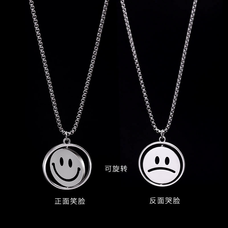 Easiest for Match Disco Jumping Stylish Men's Necklace Pendant Ins Hip Hop Titanium Steel Pendant Sweatshirt Chain Female Fashion Accessories/Ornaments