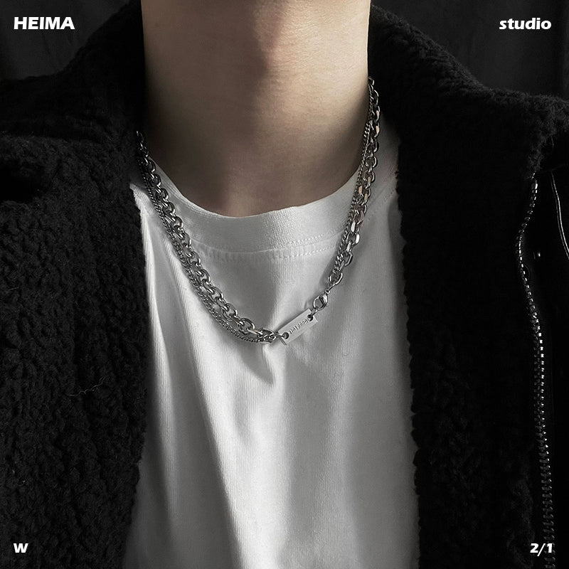 Men's Simple Hip Hop All-Matching Clothes Necklace