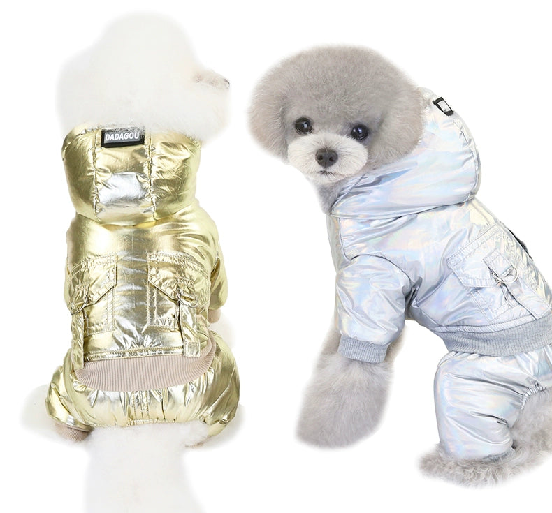 Dog Clothes Teddy Bichon Small Size Dogs Puppies Pets Warm Clothing Winter Space Cotton-Padded Clothes Fleece-Lined Thick Style Winter Clothes