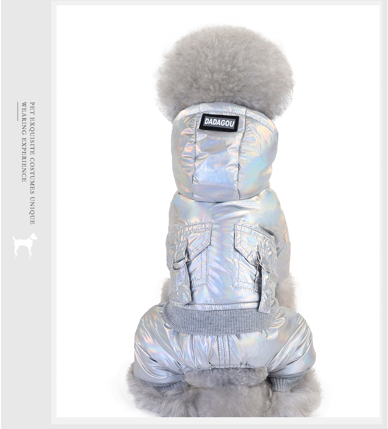 Dog Clothes Teddy Bichon Small Size Dogs Puppies Pets Warm Clothing Winter Space Cotton-Padded Clothes Fleece-Lined Thick Style Winter Clothes