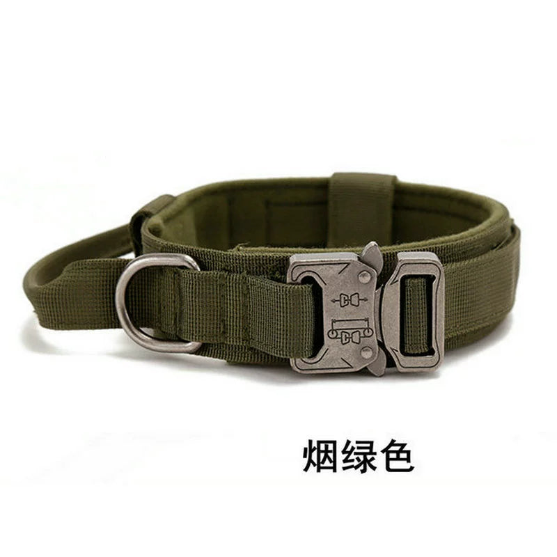 Tactical Outdoor Traction Malinois Golden Retriever/German Shepherd Dog Collar