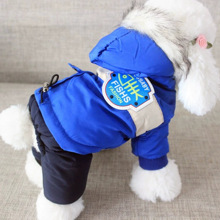 Dog Clothes Teddy Bichon Small Size Dogs Puppies Pets Warm Clothing Winter Space Cotton-Padded Clothes Fleece-Lined Thick Style Winter Clothes