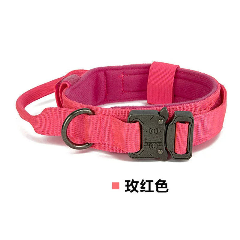 Tactical Outdoor Traction Malinois Golden Retriever/German Shepherd Dog Collar