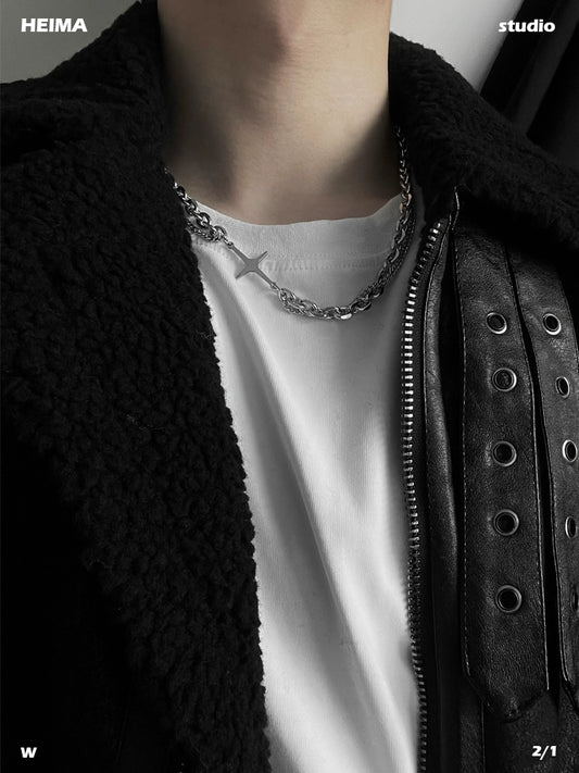 Men's Simple Hip Hop All-Matching Clothes Necklace