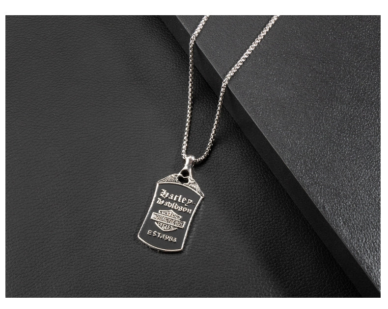 Easiest for Match Disco Jumping Stylish Men's Necklace Pendant Ins Hip Hop Titanium Steel Pendant Sweatshirt Chain Female Fashion Accessories/Ornaments