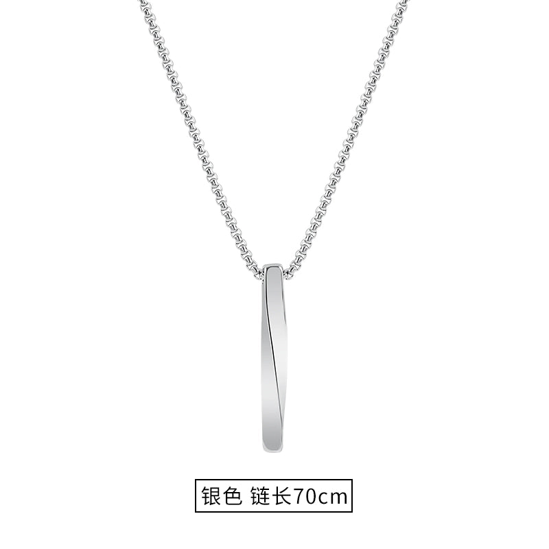 Easiest for Match Disco Jumping Stylish Men's Necklace Pendant Ins Hip Hop Titanium Steel Pendant Sweatshirt Chain Female Fashion Accessories/Ornaments