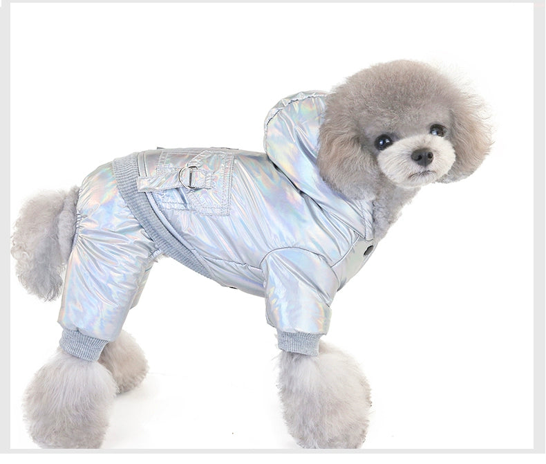 Dog Clothes Teddy Bichon Small Size Dogs Puppies Pets Warm Clothing Winter Space Cotton-Padded Clothes Fleece-Lined Thick Style Winter Clothes