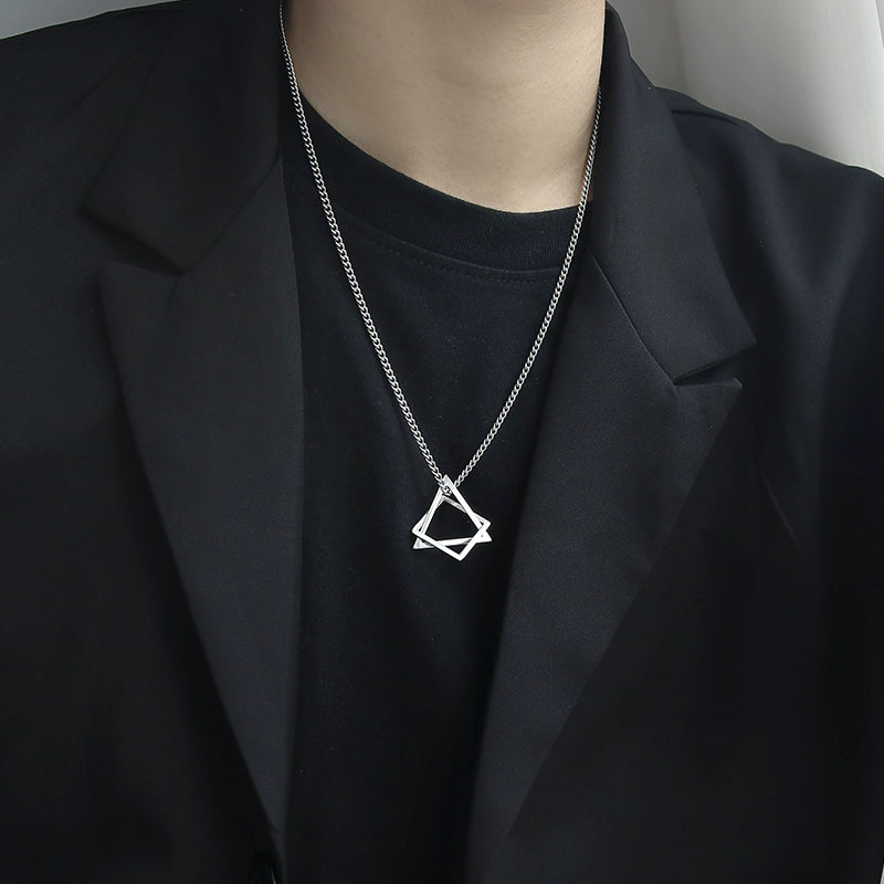 Men's Hip-Hop Fashionable Brand Fancy Hanging Ornaments Pendant Necklace