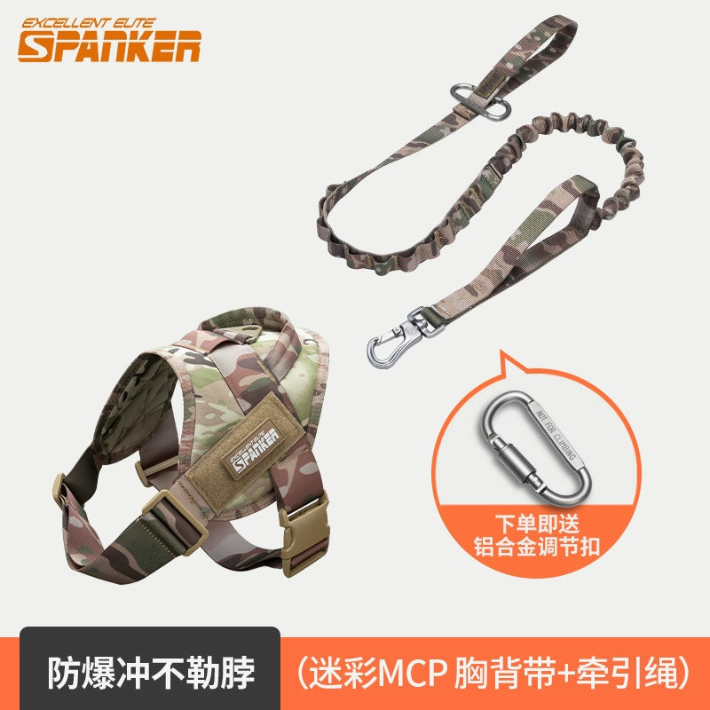 Transcendent Dog Hand Holding Rope Chest Strap Large Dog Harness Dog Leash Golden Retriever Malinois Special Dog Leash