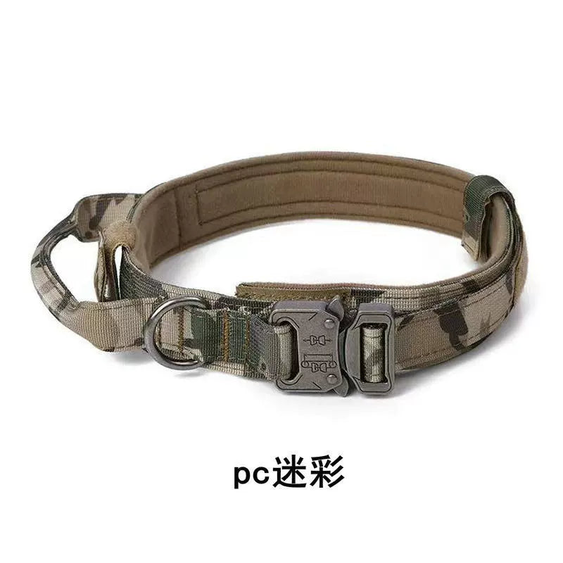 Tactical Outdoor Traction Malinois Golden Retriever/German Shepherd Dog Collar