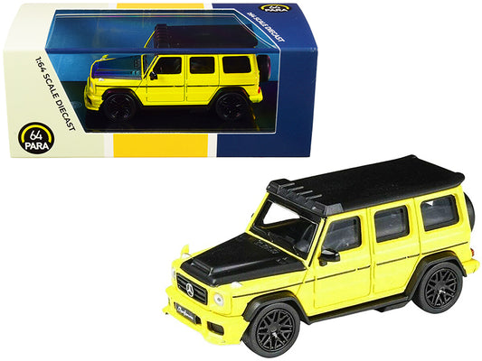 Mercedes AMG G63 Liberty Walk Wagon Bright Yellow with Black Hood and