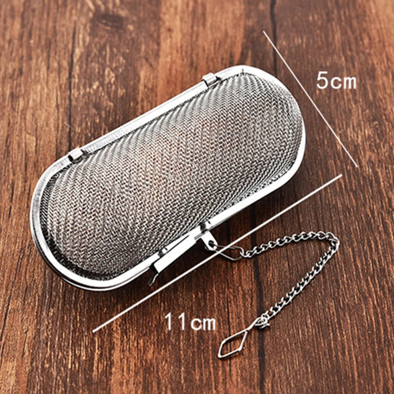 Stainless Steel Tea Infuser Tea Leaves Spice Seasoning Ball Strainer Teapot Fine Mesh Coffee Filter Teaware Kitchen Accessories