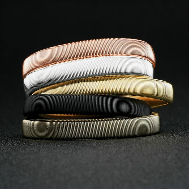 1cm Arm Warmer Shirt Sleeve Holder Metal Anti-Slip Elastic Bracelets Stretch Armband Barware