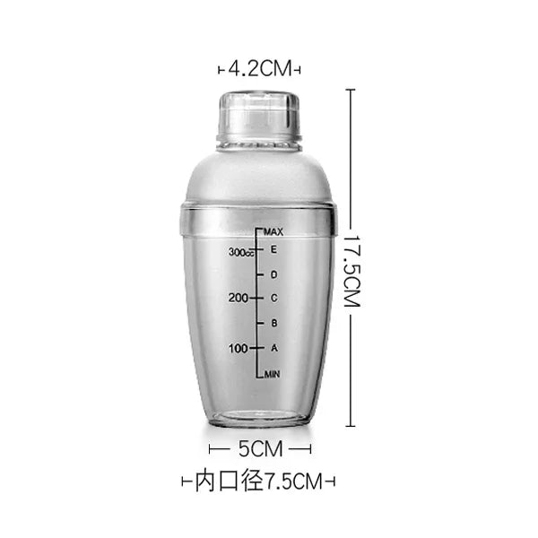 Plastic Cocktail Shaker 350ml/530ml/700ml/1000ml Wine Beverage Mixer Wine Shaker Cup Drink Mixer Barware  Bar Tool