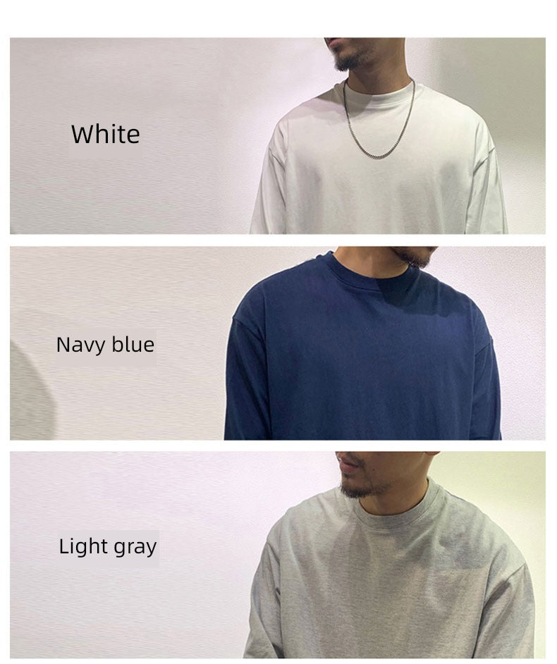 Fashion Brand Bboy Hip-Hop Solid Color Small Neckline Short-Sleeved Summer Clothes