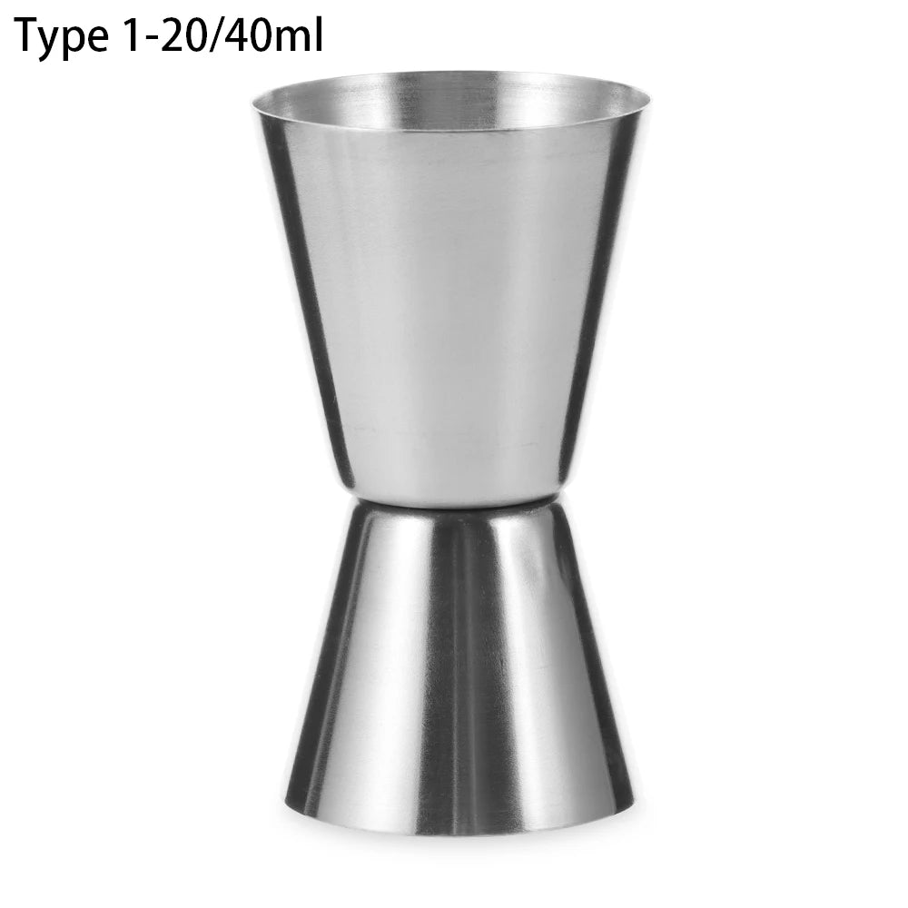 1oz/2oz New Dual Shot Stainless Steel Measure Cup Cocktail Shaker Drink Spirit Measure Jigger Kitchen Bar Barware Tools