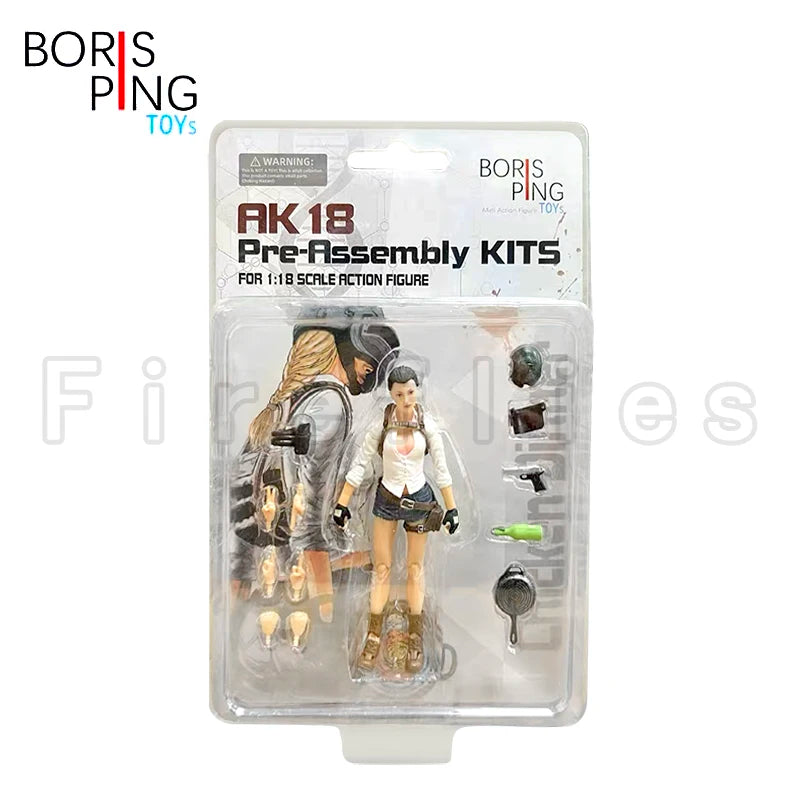 1/18 Boris Ping Toys Action Figure AK18 Pre-Assembly Kits Anime Model Toy