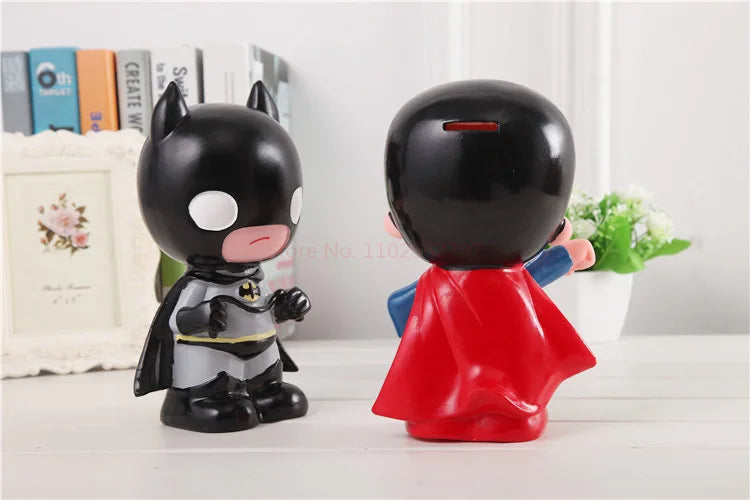 Cute Marvel Figures Anime Spiderman Iron Man America Captain America Hulk Avengers Originality Piggy Bank Kid Action Figure Gift