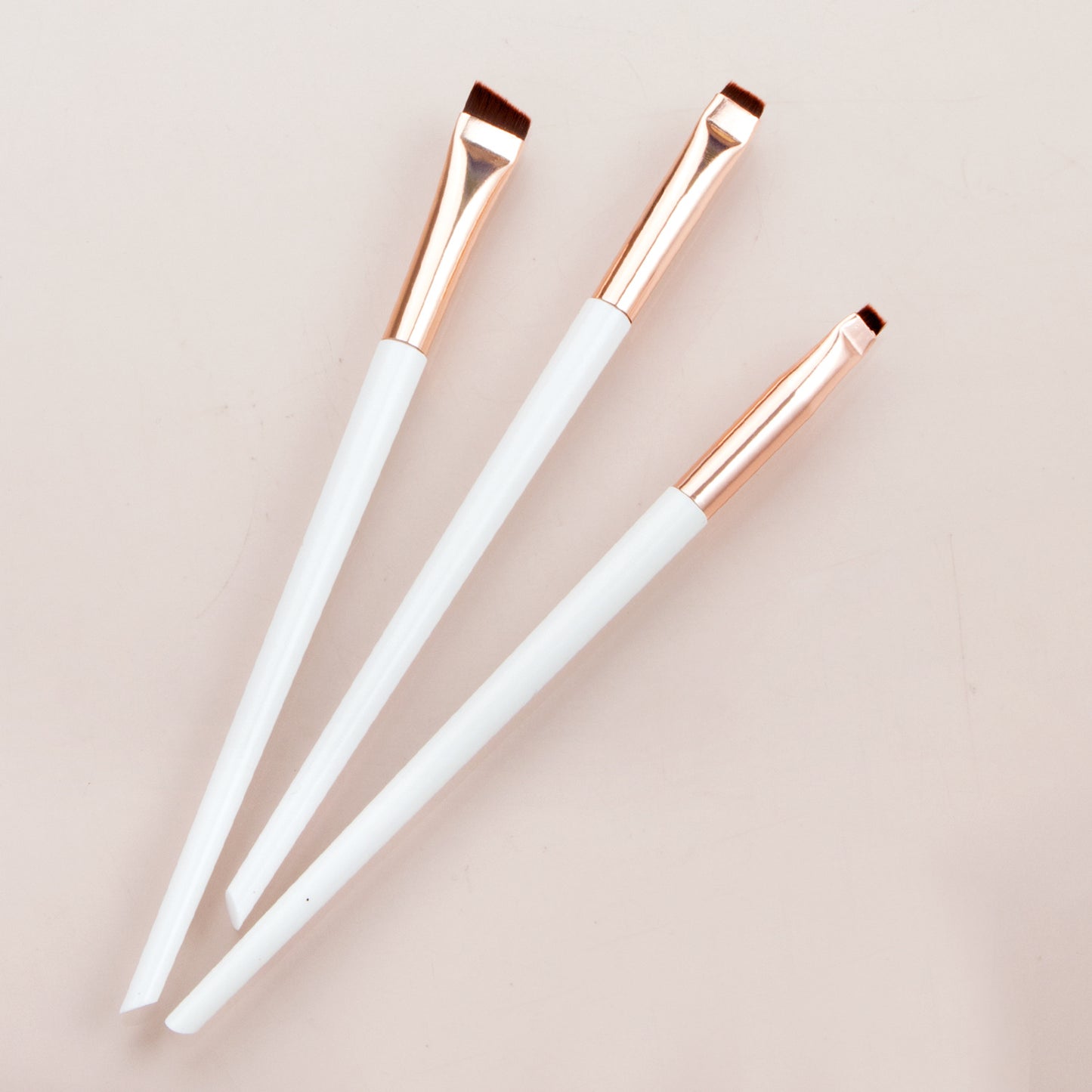 Karsyngirl 3pcs/set Blade Eyeliner Brush Eyebrow Brush Portable Flat Fine Eye Liner Brow Contour Makeup Brushes Makeup Tool