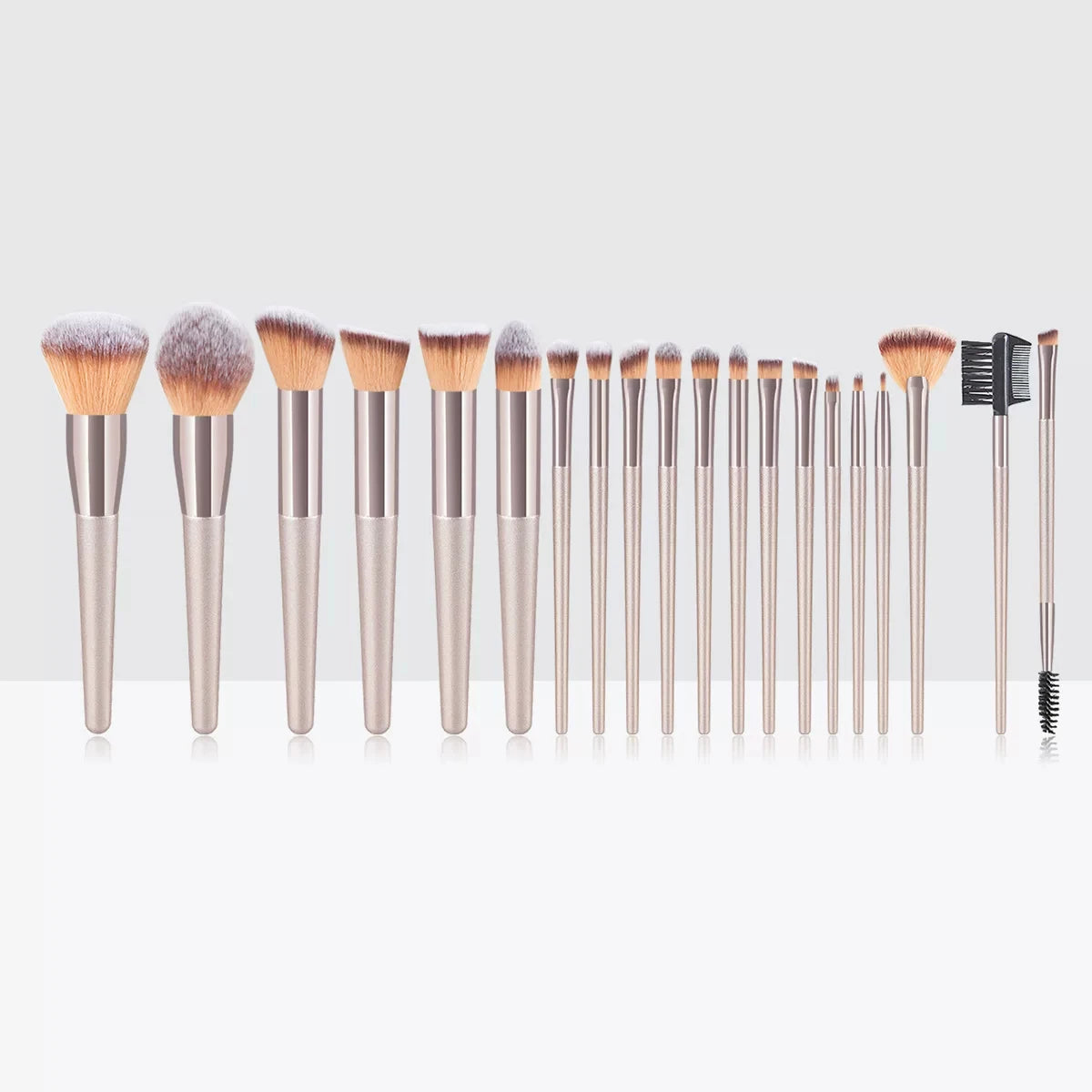 Hot Champagne Makeup Brushes Set for Women Cosmetic Foundation Powder Blush Eyeshadow Kabuki Blending Make Up Brush Beauty Tools