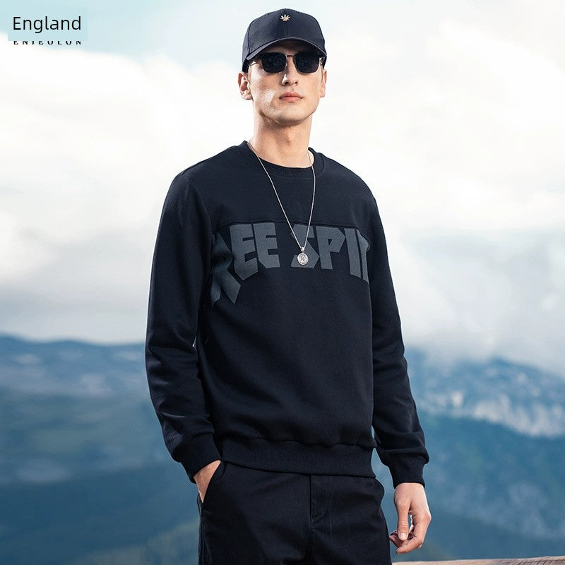 Yingjilun 370G American Retro Fall Winter Men Sweatshirt