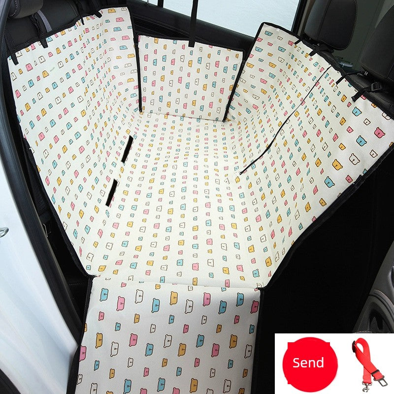 Dog Car Dog Mat Pet Car Seat Cushion Waterproof Rear Seat Safety Seat Protective Cover Anti-Dirty Pad