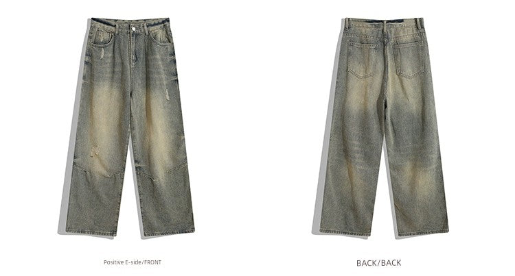 Trendy Bmob Scrape Fried Street Distressed Hip Hop Jeans