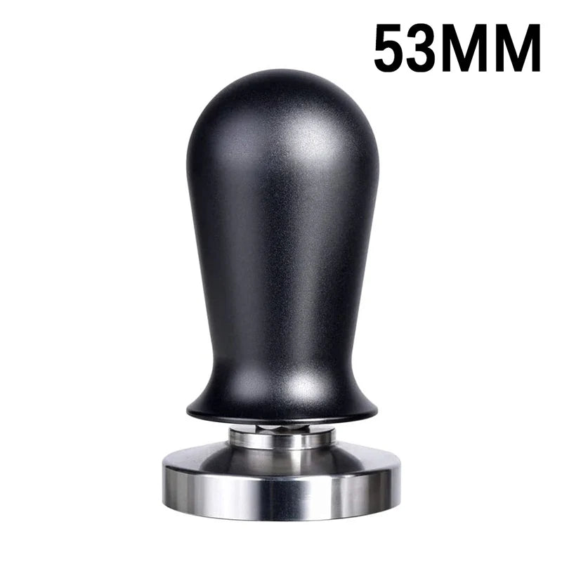 Calibrated Espresso Coffee Tamper 30lb Spring Loaded Elastic Coffee Tamper Aluminum/Wooden Stainless Steel Coffee Powder Hammer