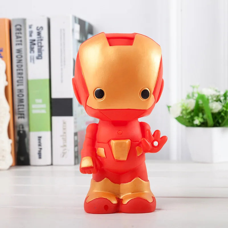 Cute Marvel Figures Anime Spiderman Iron Man America Captain America Hulk Avengers Originality Piggy Bank Kid Action Figure Gift