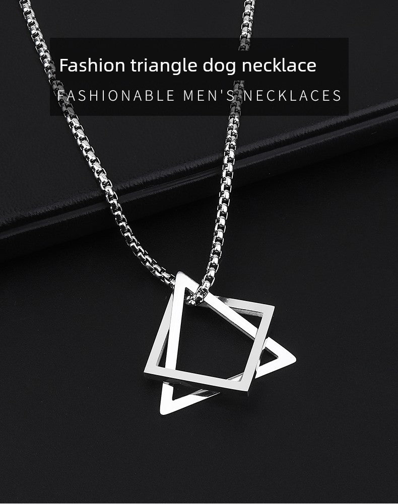 Men's Hip-Hop Fashionable Brand Fancy Hanging Ornaments Pendant Necklace