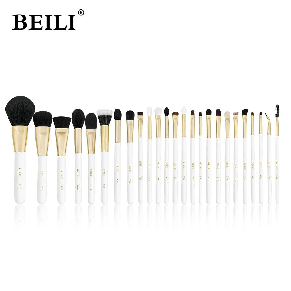 BEILI Brushes 25pcs Makeup Brush Set Cosmetic Foundation Brush Kit Eyeshadow Powder Blush Concealer Make Up Tool