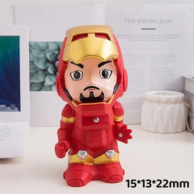 Cute Marvel Figures Anime Spiderman Iron Man America Captain America Hulk Avengers Originality Piggy Bank Kid Action Figure Gift