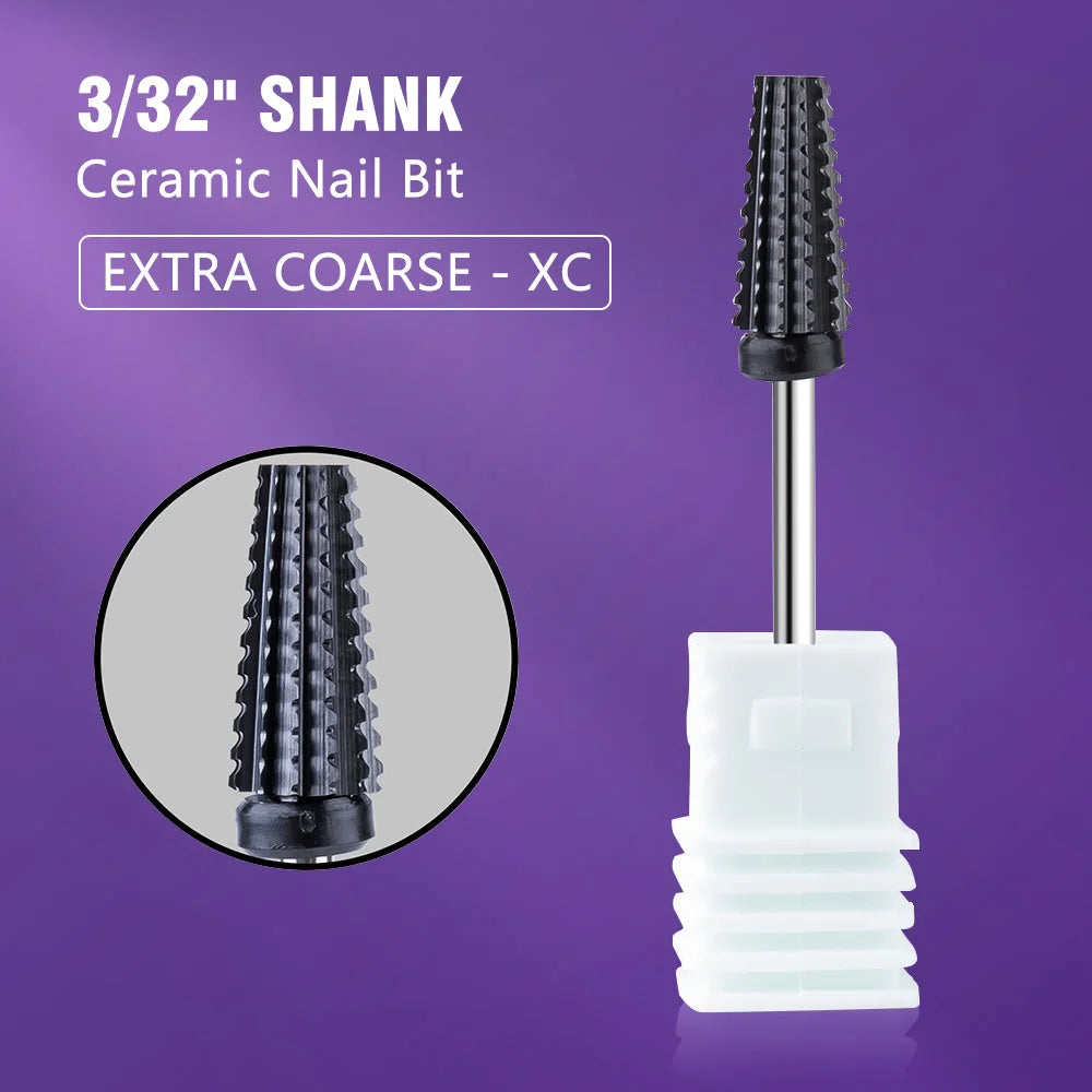 LadyMisty Ceramic Tungsten Nail Drill Bit Milling Cutter For Manicure Pedicure Nail Files Buffer Nail Art Equipment Accessory