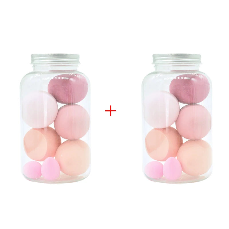 Different Sizes Makeup Sponge Dry&Wet Use Cosmetic Puff Sponge maquiagem Foundation Powder Blush Beauty Tools with Storage Box