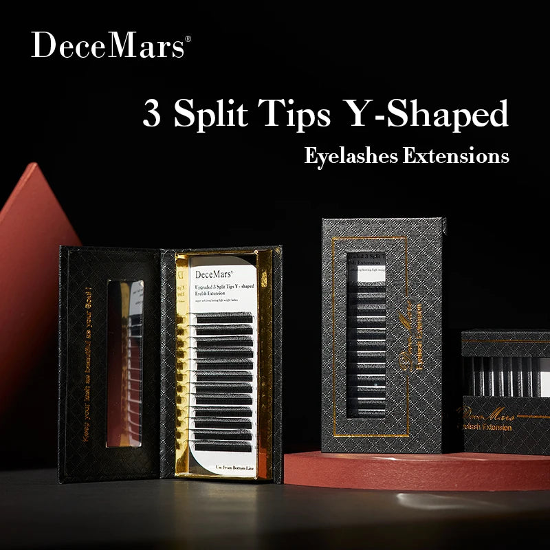 DeceMars 3 Split Tips Y-Shaped Eyelash Eextension