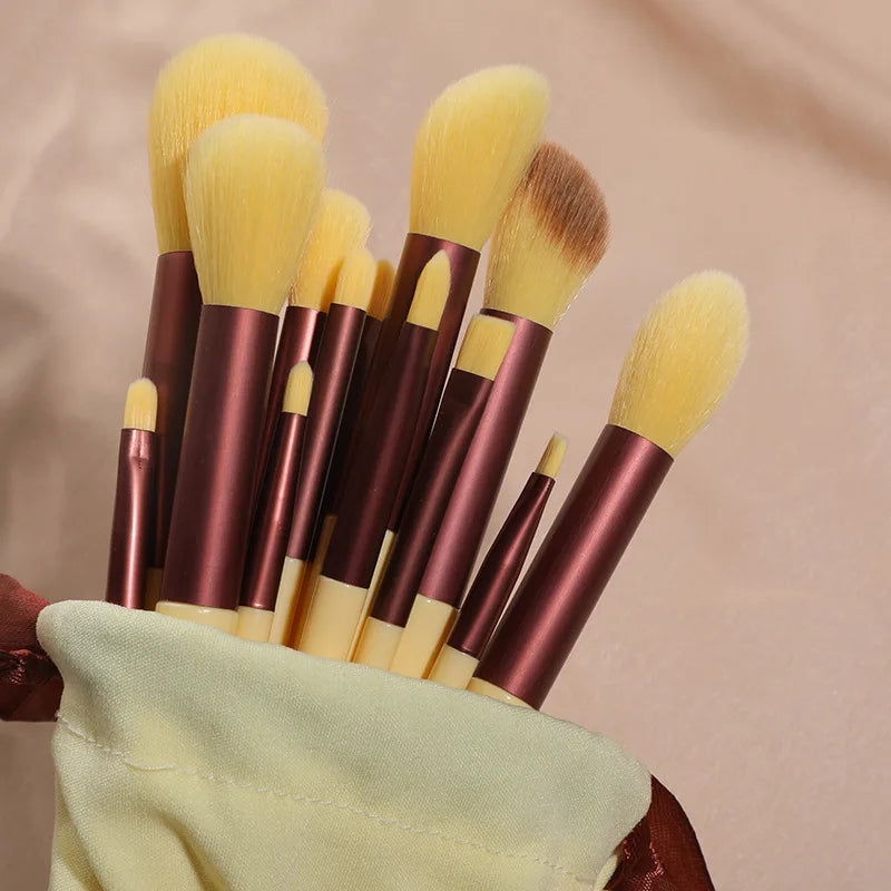 13Pcs Makeup Brush Set Make Up Concealer Brush Blush Powder Brush Eye Shadow Highlighter Foundation Brush Cosmetic Beauty Tools