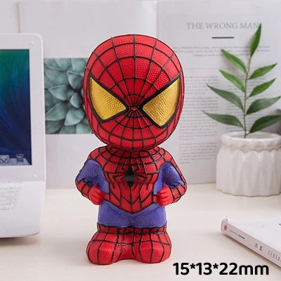 Cute Marvel Figures Anime Spiderman Iron Man America Captain America Hulk Avengers Originality Piggy Bank Kid Action Figure Gift