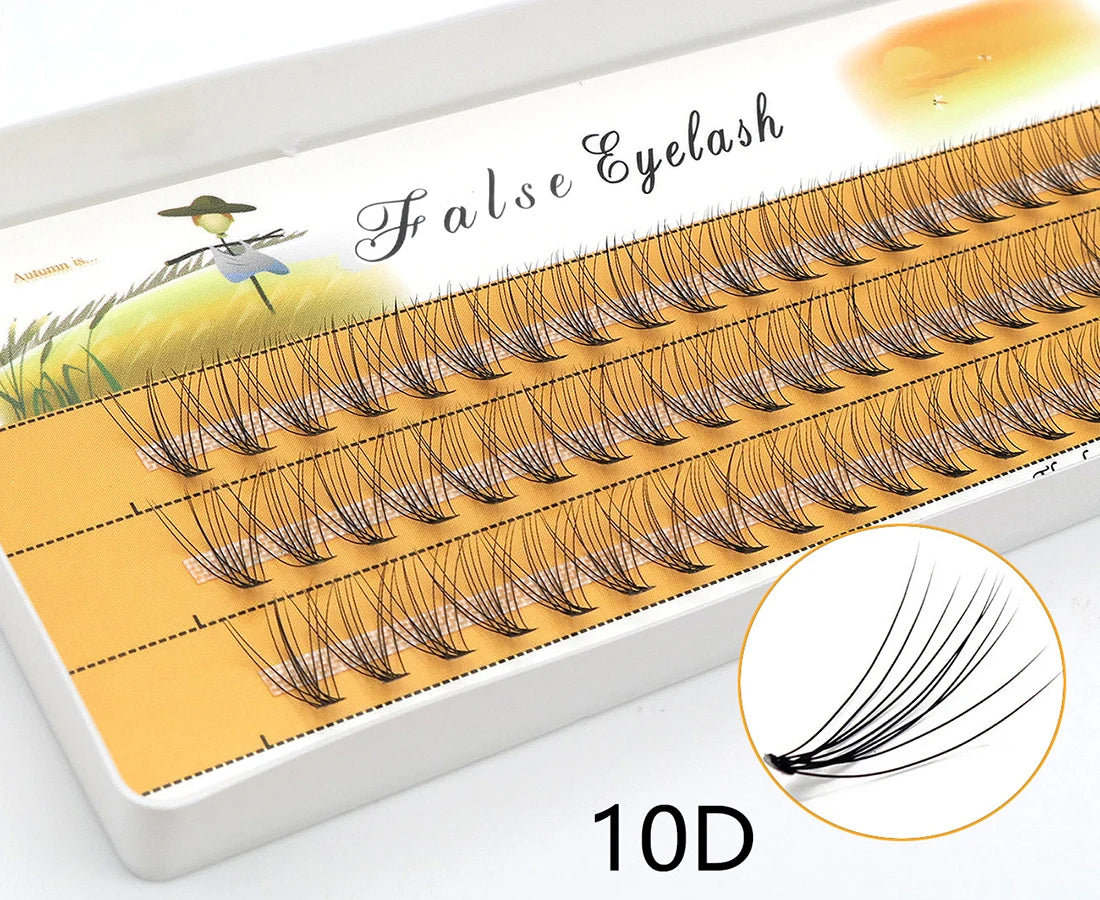 60 bundles/box 10/20/30D Individual Cluster Eyelash Extension Natural Mink Eyelashes Professional Makeup tools Lashes wholesale