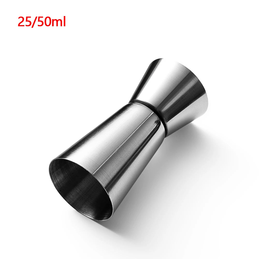 1oz/2oz New Dual Shot Stainless Steel Measure Cup Cocktail Shaker Drink Spirit Measure Jigger Kitchen Bar Barware Tools