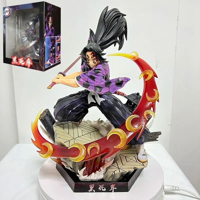 28cm Kokushibou Anime Figure Tanjiro Kamado Action Figure Tokitou Muichirou/Agatsuma Zenitsu Figurine Collectible Model Toy Gift