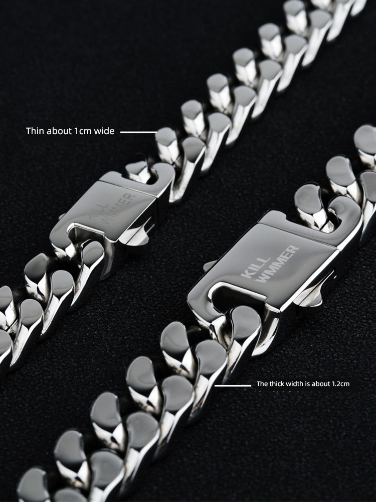 Jewelry Girls Back to the Future Titanium Steel Necklace