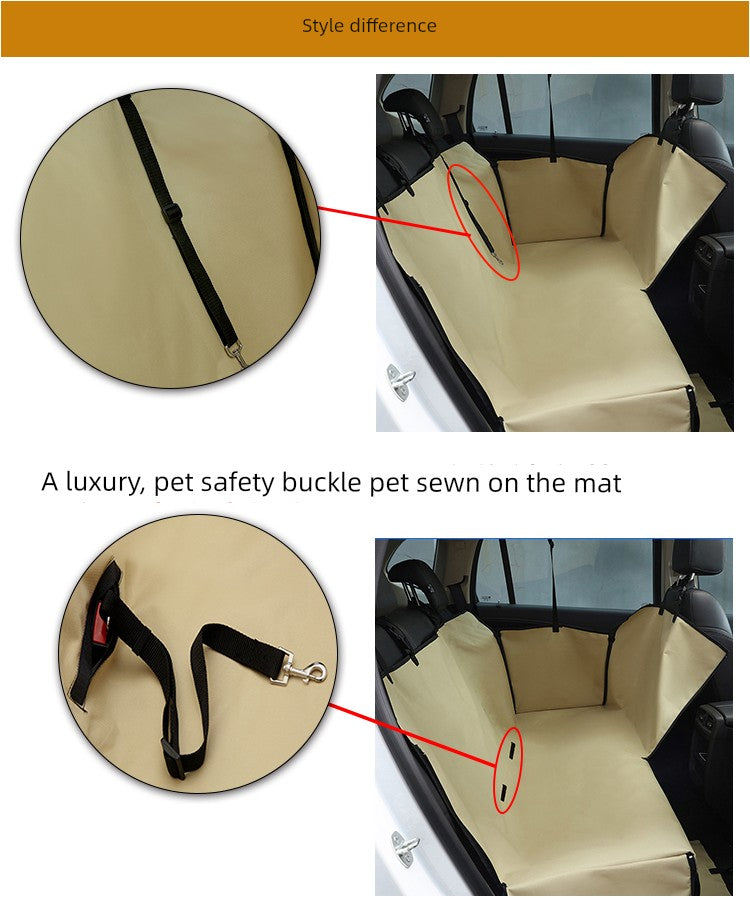 Dog Car Dog Mat Pet Car Seat Cushion Waterproof Rear Seat Safety Seat Protective Cover Anti-Dirty Pad