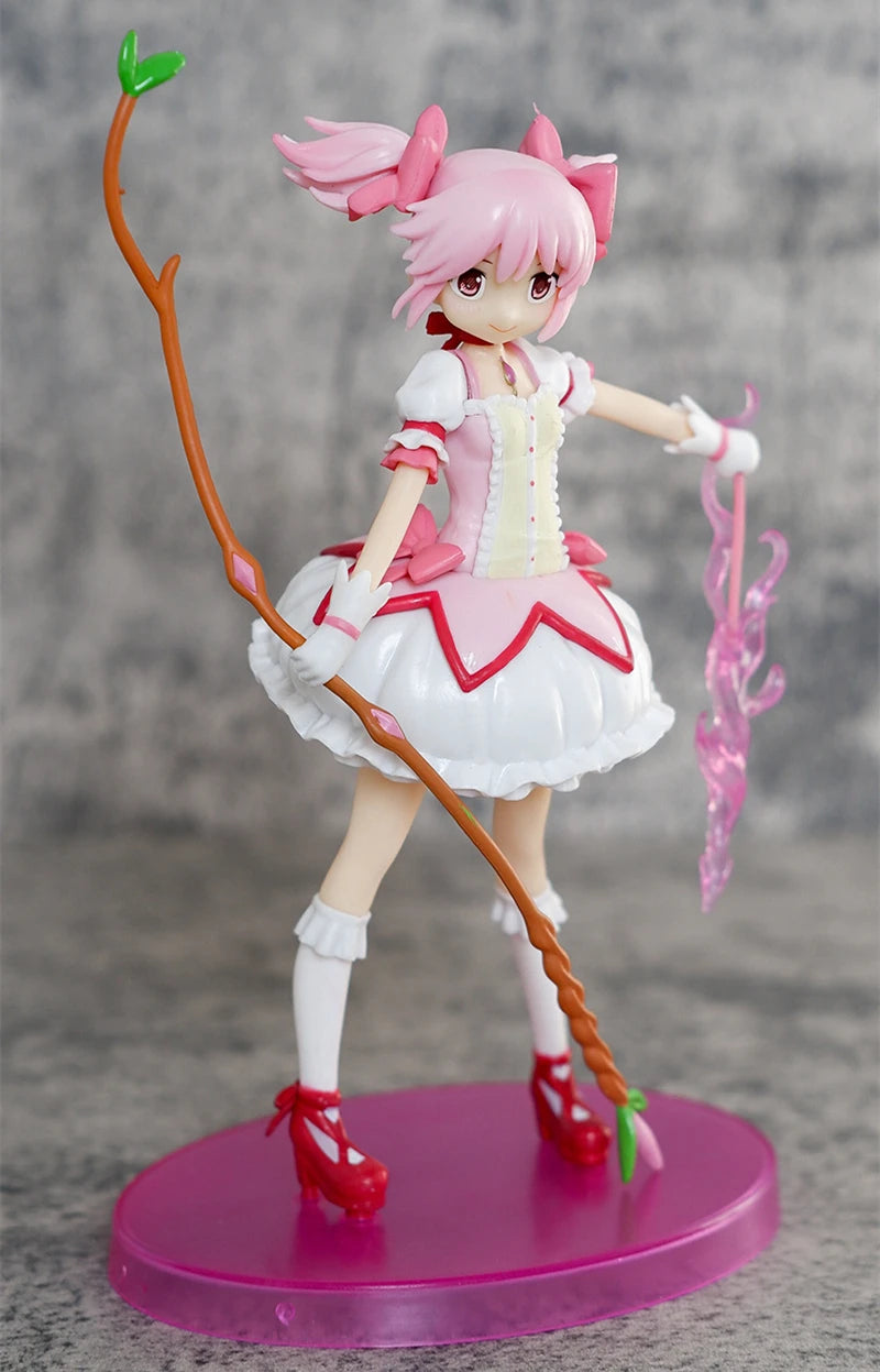 Kawaii Anime Kaname Madoka PVC Action Figure Statue Collectible Model Kids Toys Doll Gifts 19cm