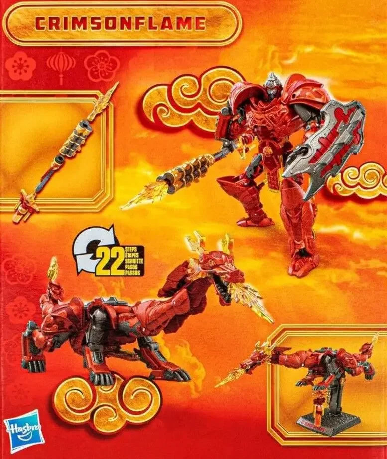 In Stock Transformers 2024 Chinese Lunar New Year Year of The Dragon Crimsonflame Action Figure Model Toy Collection Hobby Gift