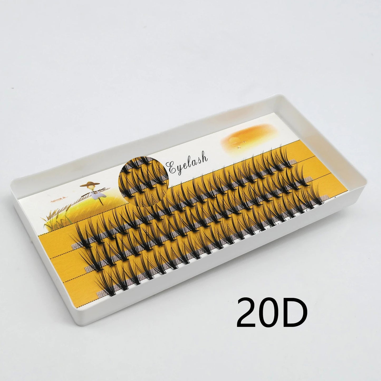 60 bundles/box 10/20/30D Individual Cluster Eyelash Extension Natural Mink Eyelashes Professional Makeup tools Lashes wholesale