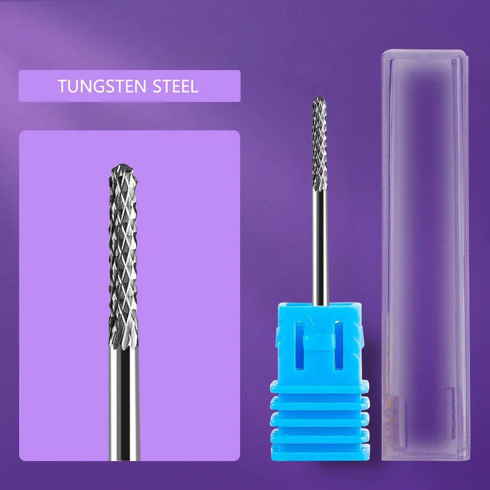 LadyMisty Ceramic Tungsten Nail Drill Bit Milling Cutter For Manicure Pedicure Nail Files Buffer Nail Art Equipment Accessory